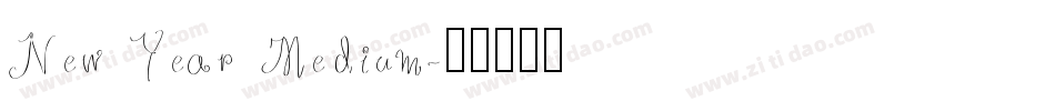 New Year Medium字体转换